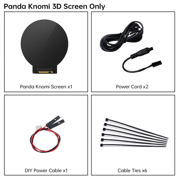 BIGTREETECH Panda Knomi 3D Smart Wireless Display for Bambu Lab A1 Series
