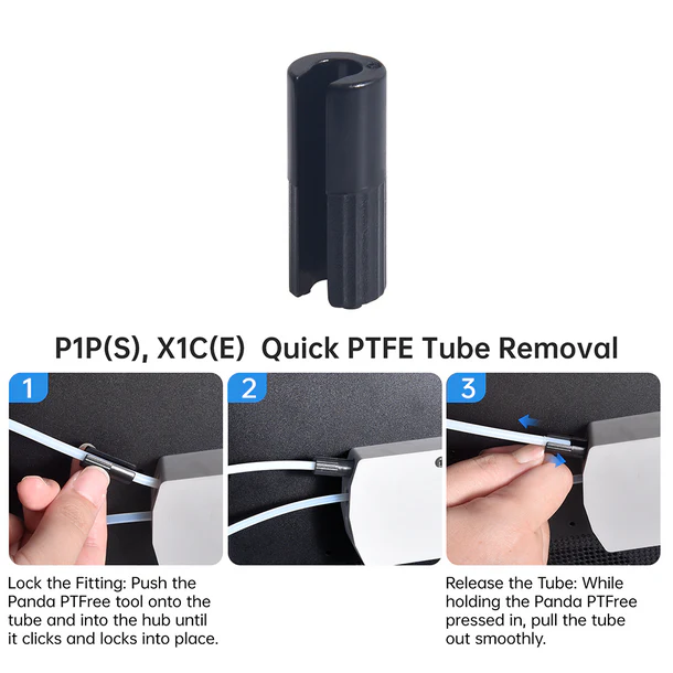 BIQU Panda PTFree Quick Release PTFE Tube Connector for Bambu Lab