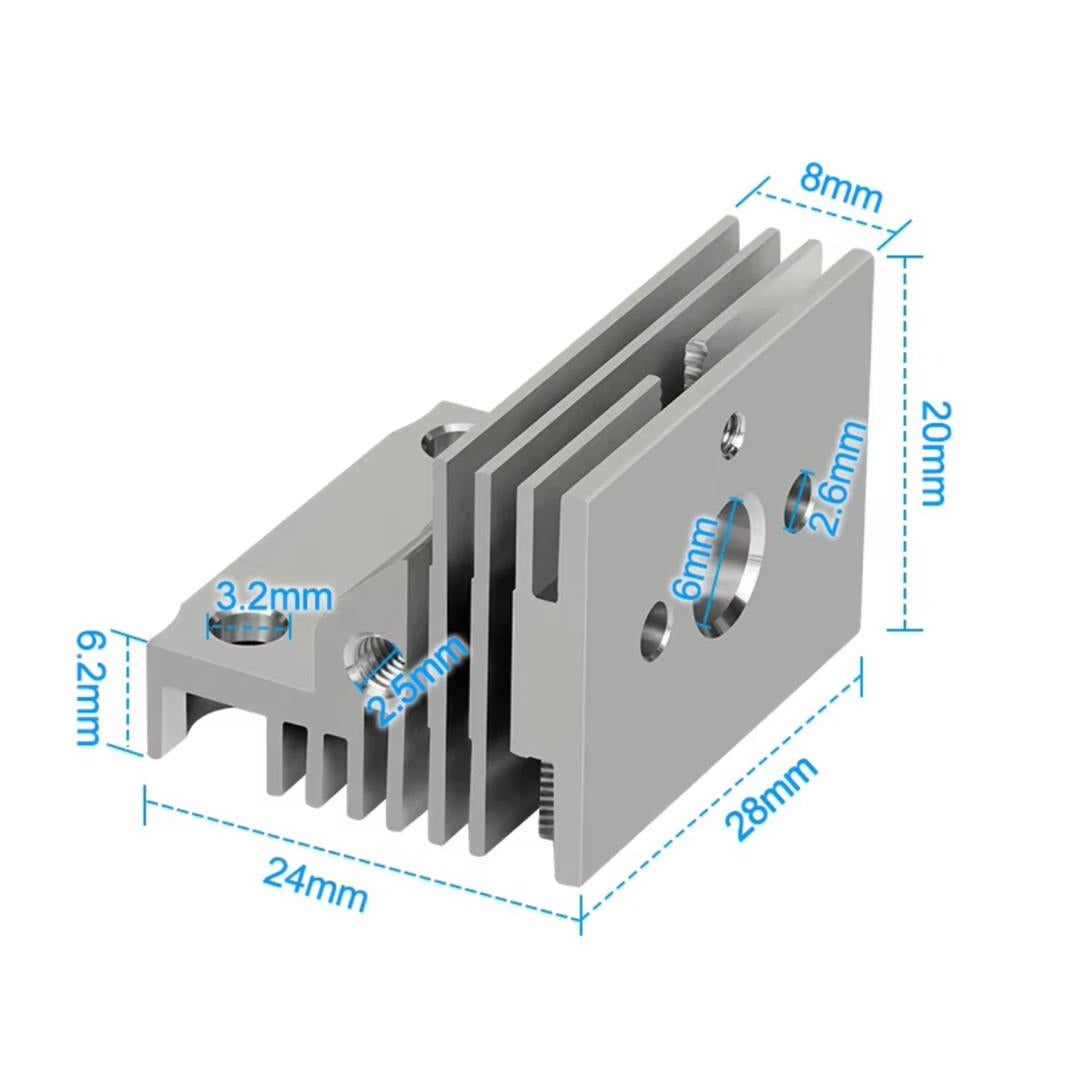 Aluminum Heatsink – Compatible with Creality K1 Hotend
