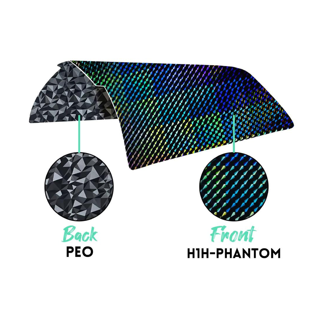 257×257mm Double-Sided Build Plate – Phantom H1H + Diamond PEO Textured Spring Steel for Bambu Lab X1C/P1P/A1 Series