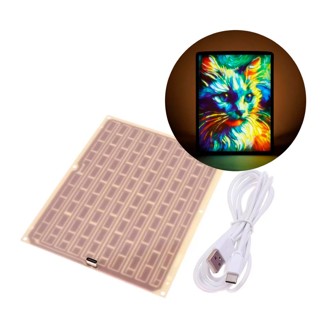 Embossing Consumables Backlight Kit For CMYK LED Backlight Board 5V1A USB-C Power