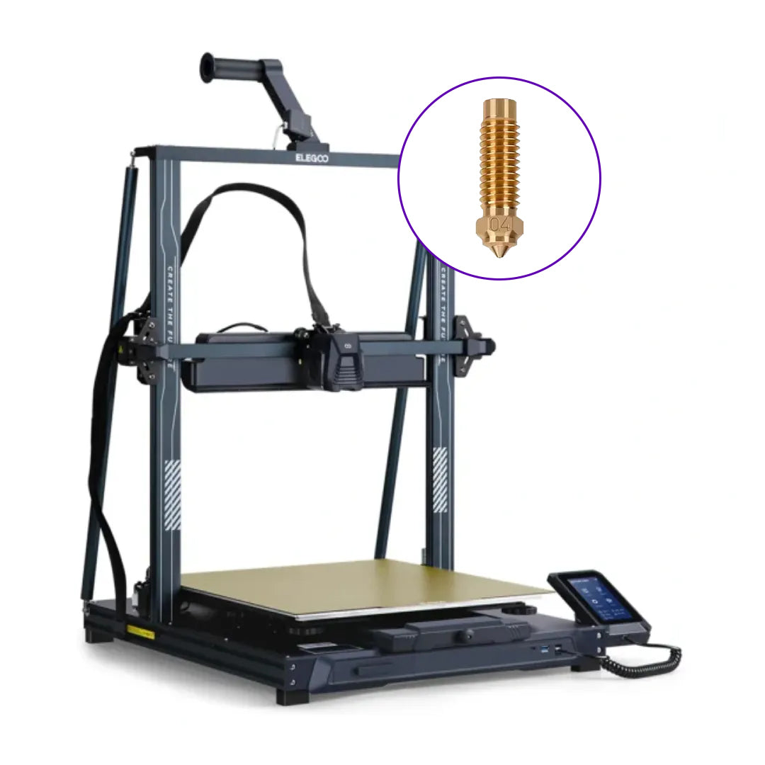 Brass Nozzle for Elegoo Neptune 4 Plus / Max (0.2mm to 1.0mm)