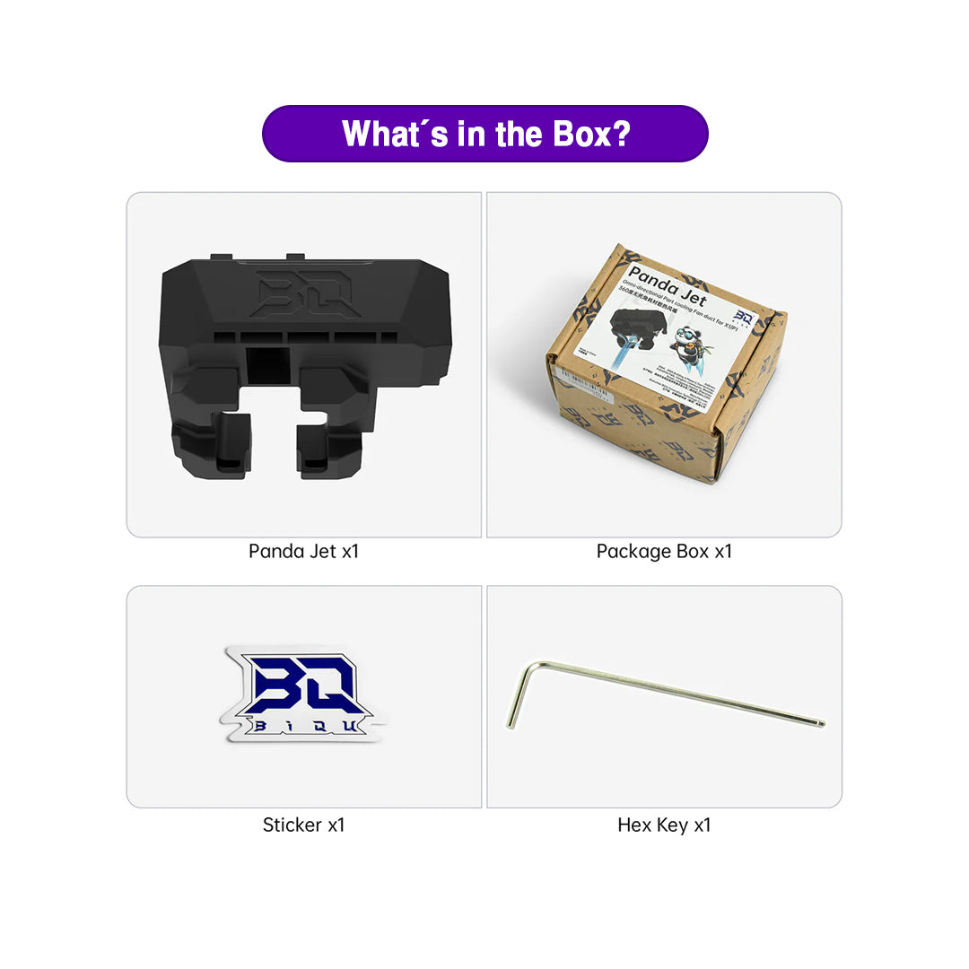 BIQU Panda Jet Cooling Fan Duct for Bambu Lab X1/P1 Hotend & Panda Revo
