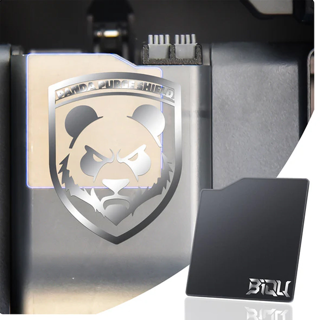BIQU Panda Purge Shield – Anti-Stick Waste Chute Pad for Bambu Lab P1P / P1S / X1C / X1E – Clean Multicolor Printing, Easy Install