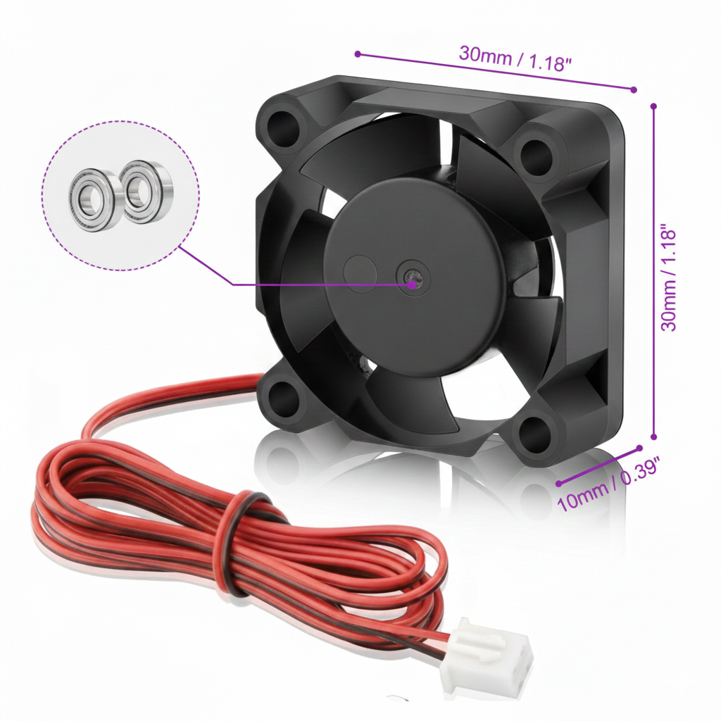 GDSTIME 3010 Brushless DC Axial Fan 24V 0.10A Dual Ball Bearing