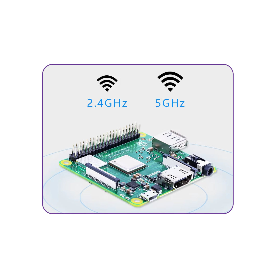 Original Raspberry Pi 3 Model A+ (Quad-Core CPU / WiFi / Bluetooth) - MakerParts 3D