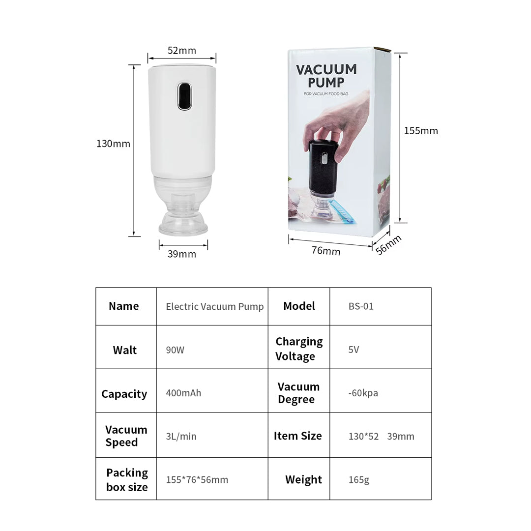Vacuum Filament Sealing Bags Kit with Electric Pump
