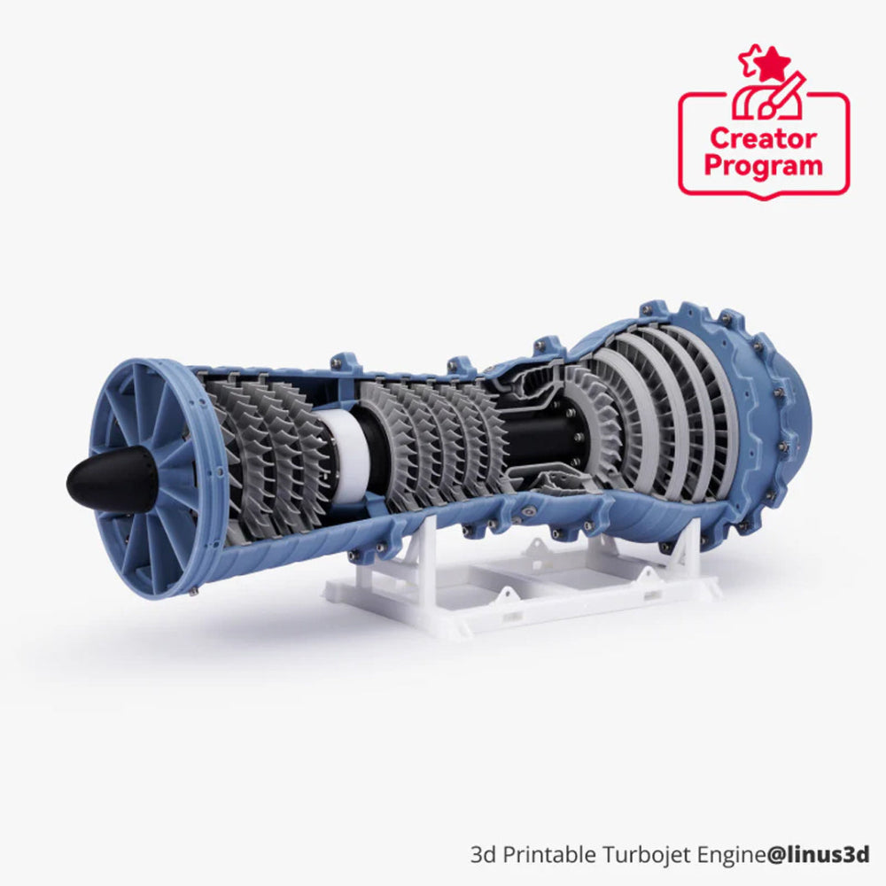 Bambu Lab Jet Engine DIY Kit Collection - Build Your Own 3D Printed Jet Engine - MakerParts 3D