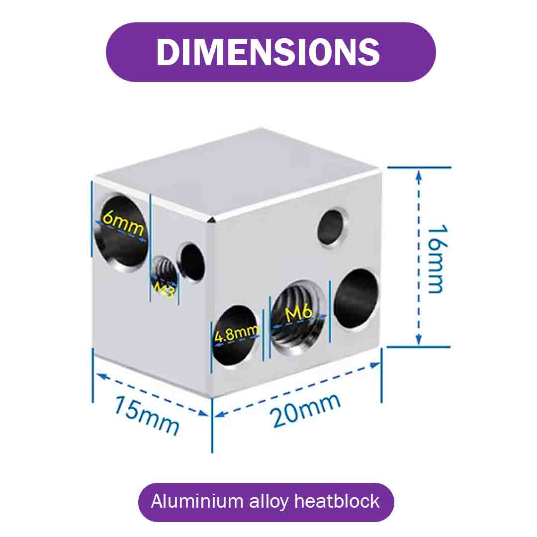 Heat Break Block for ELEGOO Neptune 4 / Pro - MakerParts 3D
