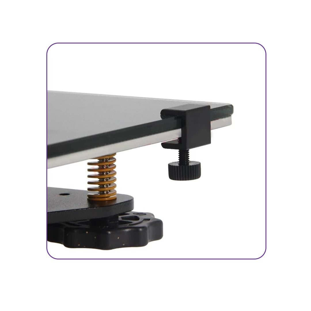 Hot Bed Printing Platform Black Adjustable Fixing Clips (4 Pack) - MakerParts 3D