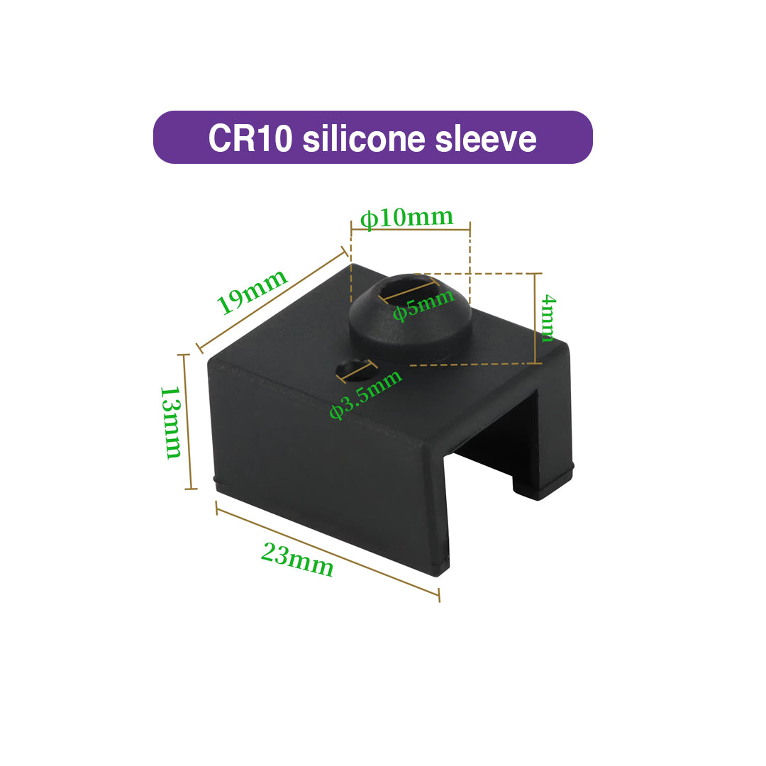 CR10 Silicone Sleeve (Black) - MakerParts 3D