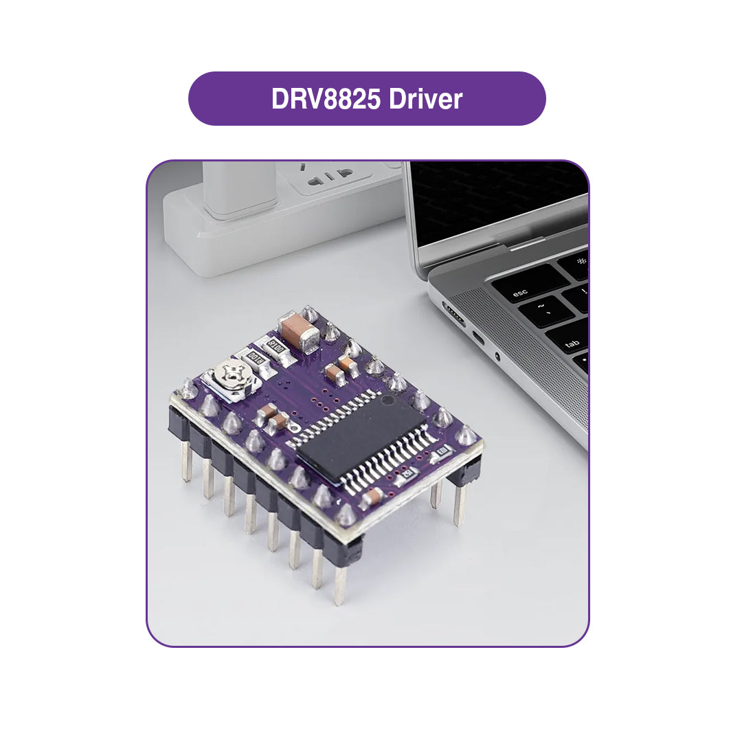 DRV8825 Driver with 6 Adjustable Step Modes - MakerParts 3D