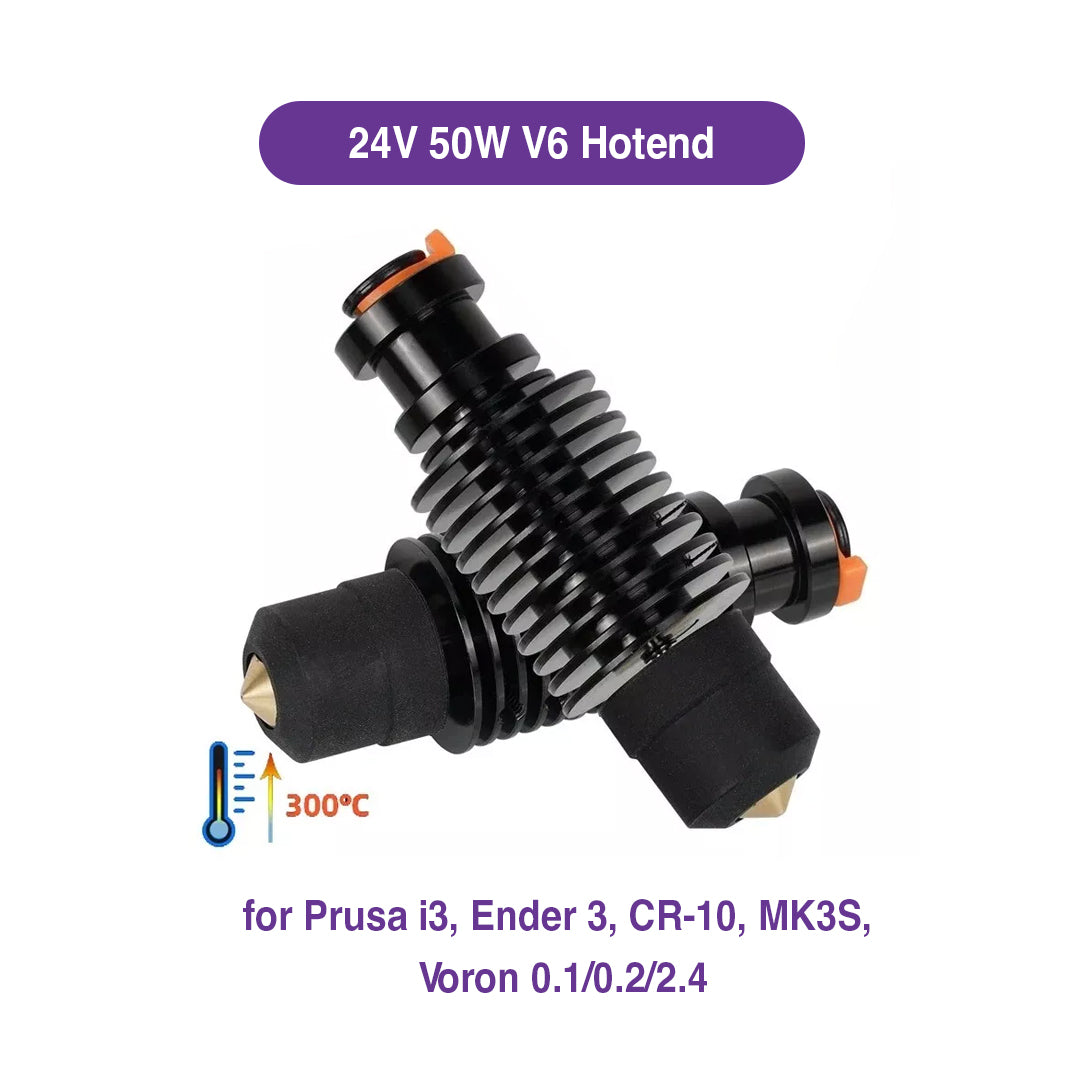 V6 Hotend 24V 50W Ceramic Heating Core - MakerParts 3D