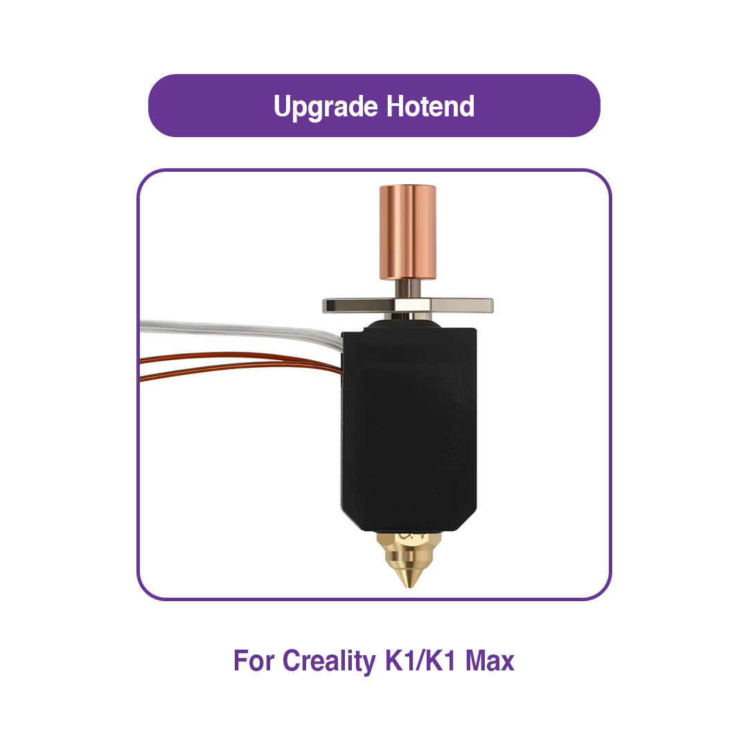 Upgrade Hotend for Creality K1/K1 Max – 24V 60W Heating Kit | Quick Print Heat Combo Accessory - MakerParts 3D