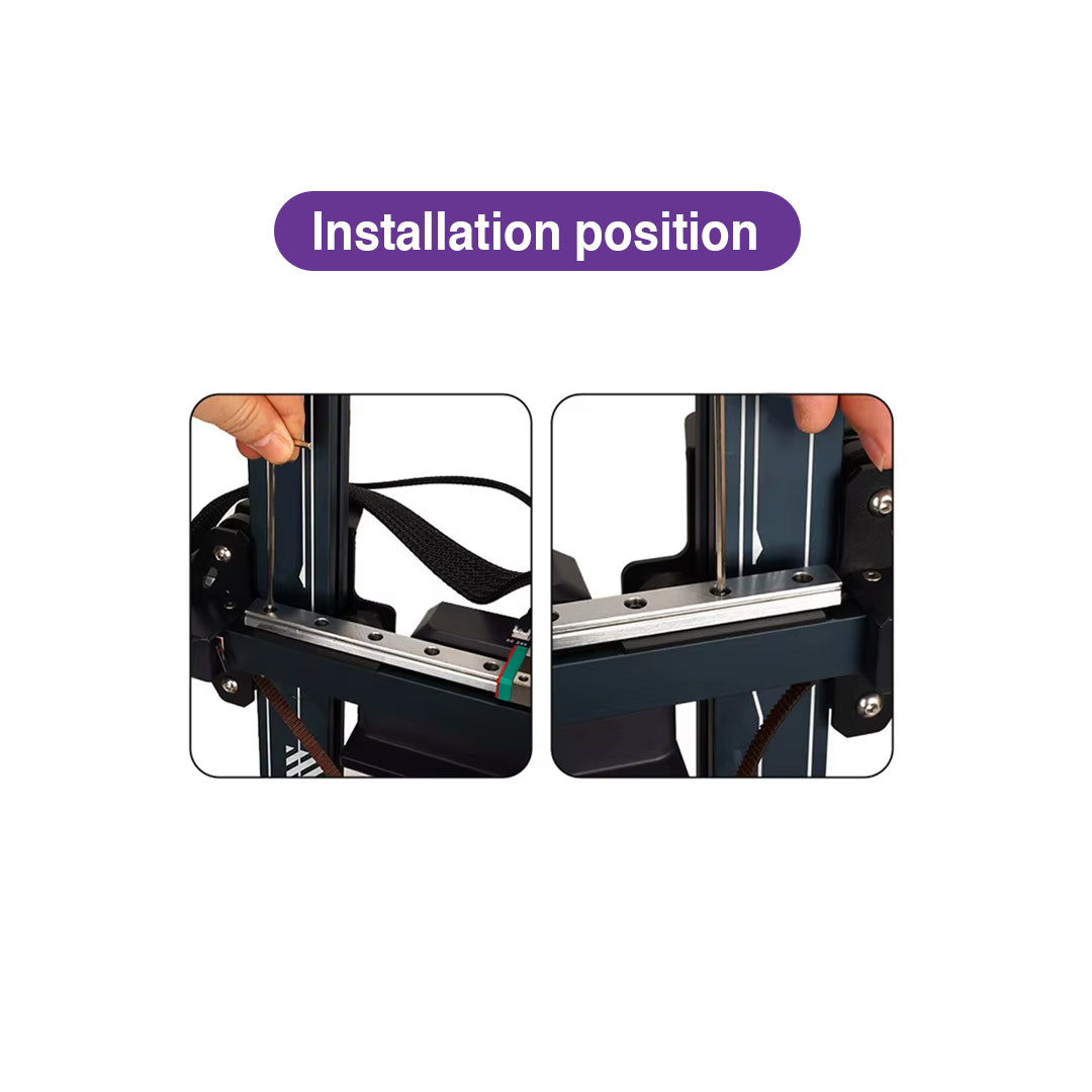 MGN12 Linear Guide Rail X-Axis Conversion Kit for Elegoo Neptune 3 / 4 Pro - MakerParts 3D