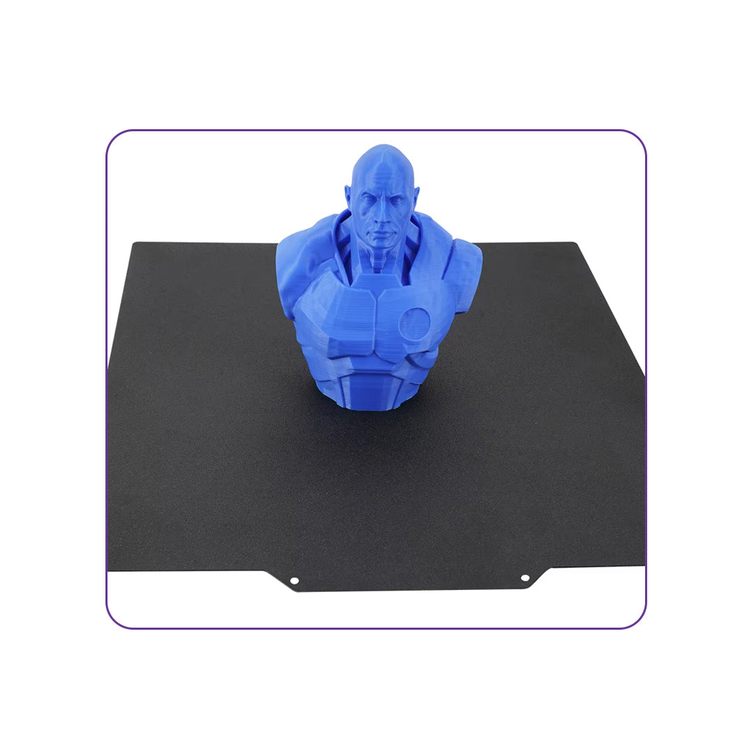 Double-Sided Black PEI Elastic Steel Plate + High-Temperature Soft Magnetic Base (235x235mm) - MakerParts 3D