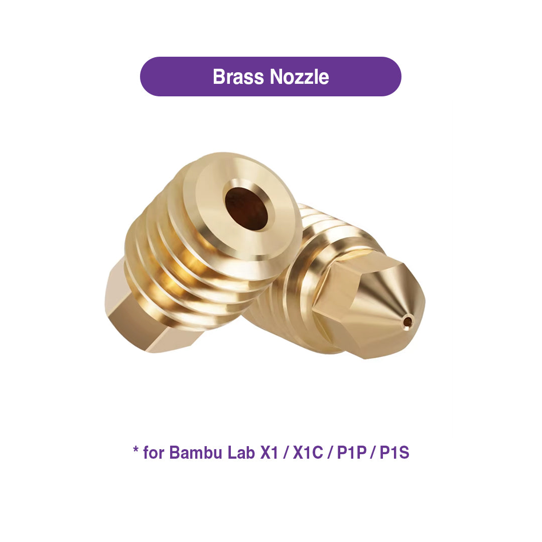 Brass Nozzle for Bambu Lab X1 / X1C / P1P / P1S - (0.2 to 1.0mm) - MakerParts 3D