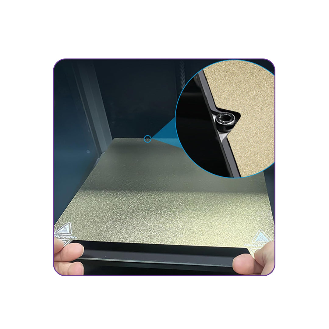 Double-Sided PEI Build Plate with Fluted Double Ears - MakerParts 3D