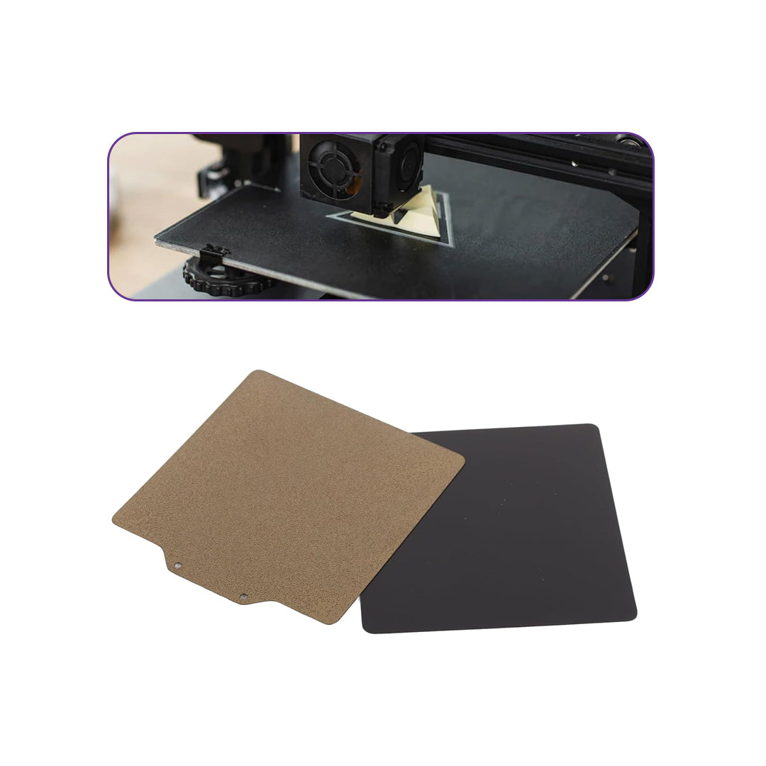 Double-Sided PEI Elastic Steel Plate with High-Temperature Resistant Magnetic Base - MakerParts 3D