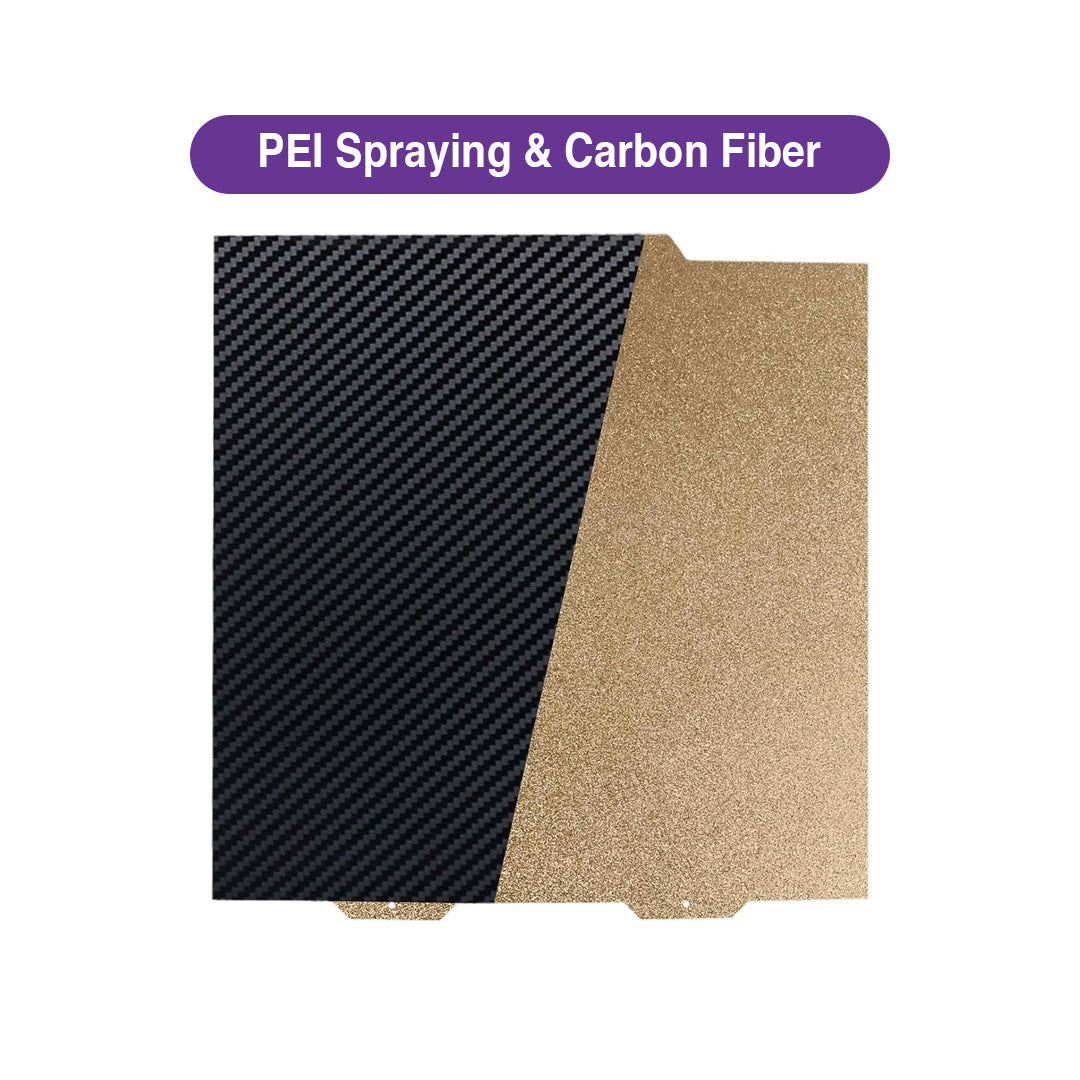 Dual-Surface Build Plate (PEI Spraying & Carbon Fiber) for Bambu Lab A1 Mini (Non-Magnetic) - MakerParts 3D