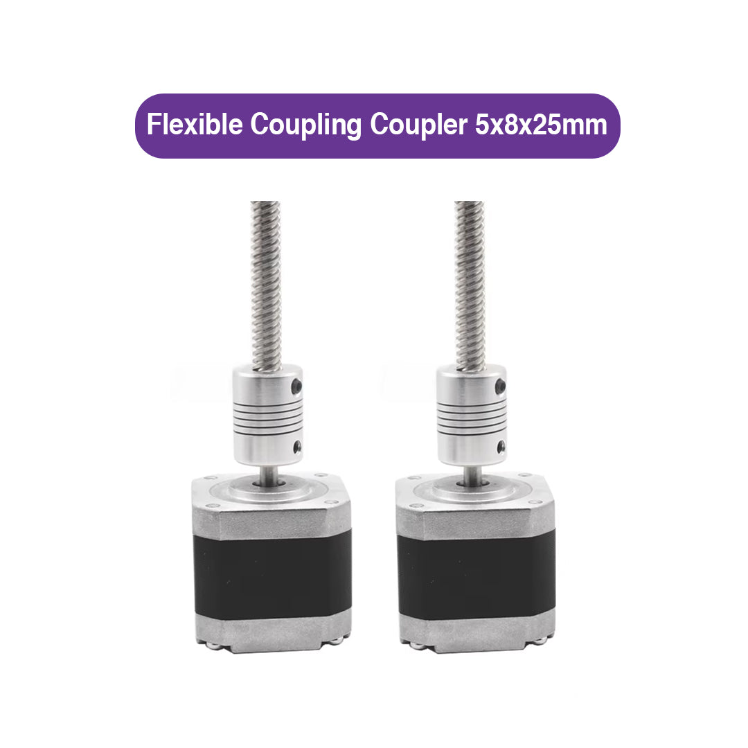 Flexible Coupling Coupler 5x8x25mm for Stepper Motor - MakerParts 3D