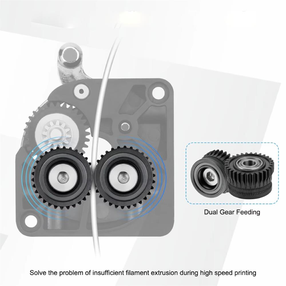K1 One-Piece Gear Kit with Hardened Steel Plating - MakerParts 3D