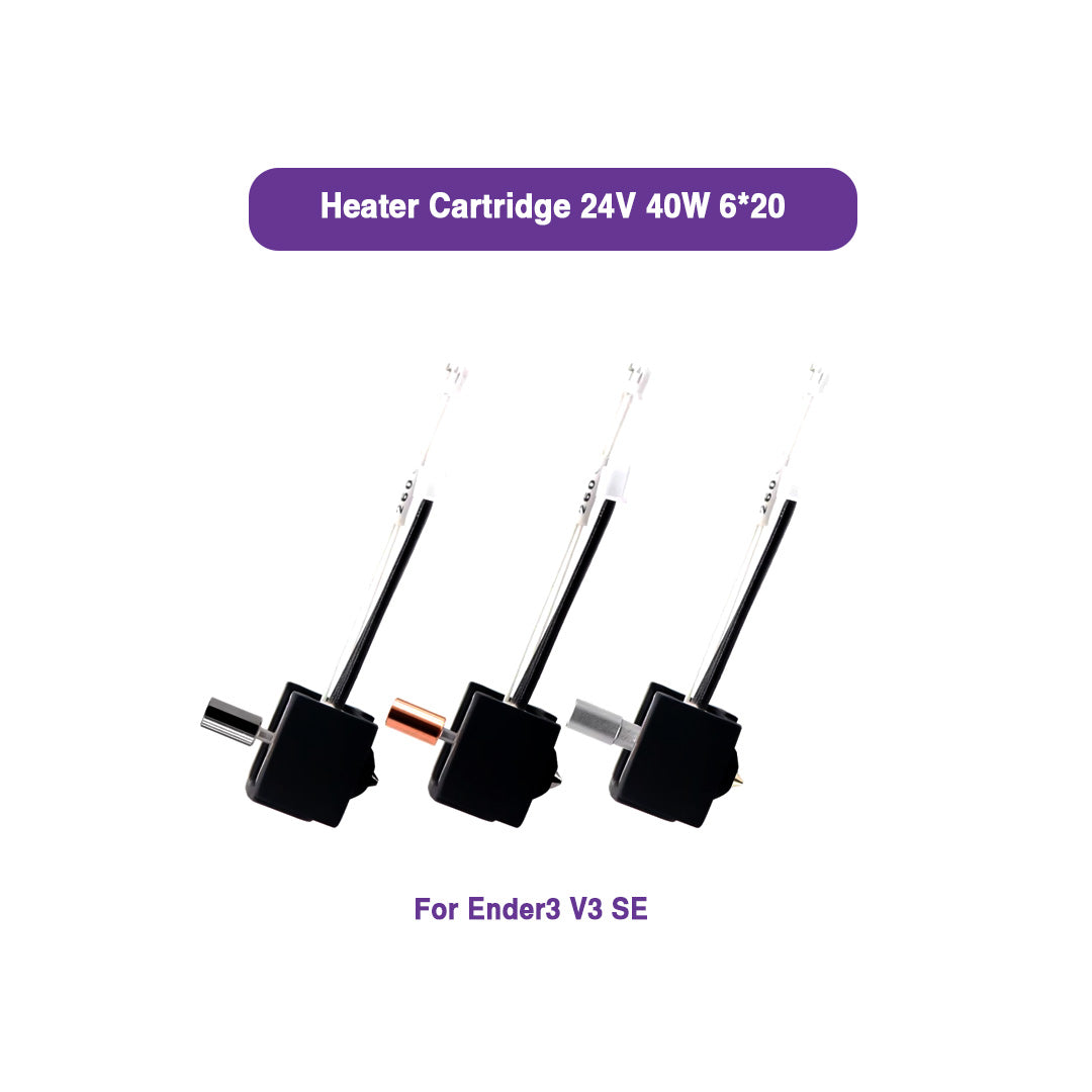 24V 40W Heater Cartridge for Ender 3 V3 SE (6x20mm) - MakerParts 3D