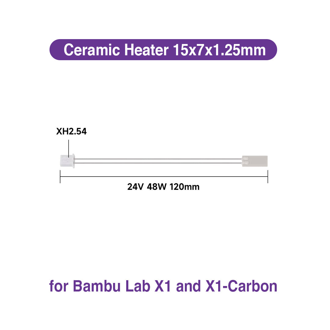 Ceramic Heater Cartridge for Bambu Lab X1 / X1C