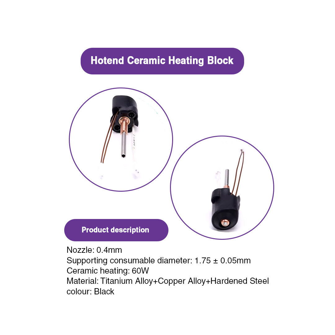 Hotend Ceramic Heating Block For Creality K1C / K1 MAX - MakerParts 3D