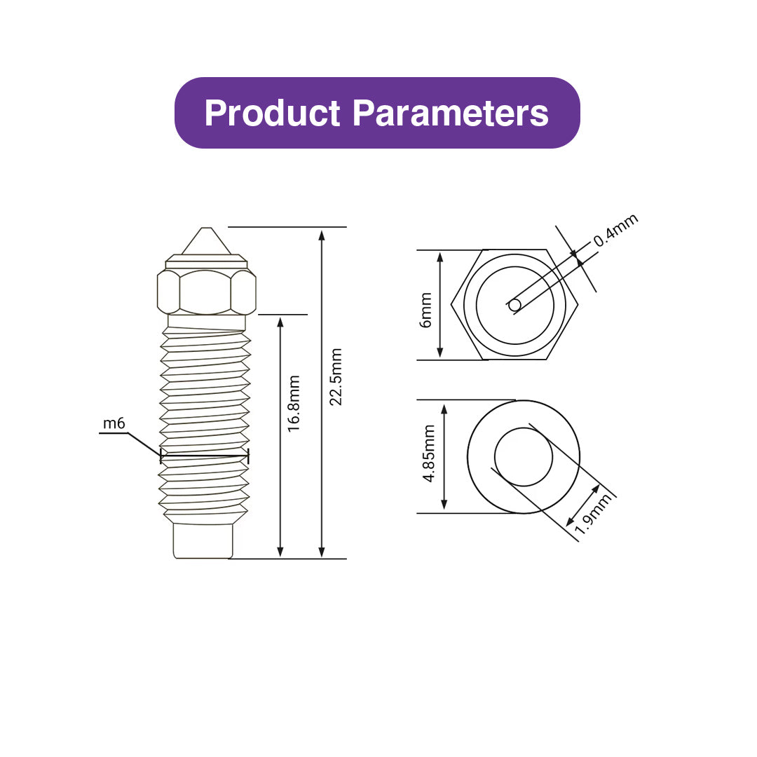 Brass Nozzles Kit with Tools for ELEGOO Neptune 4 Plus / 4 Max - MakerParts 3D