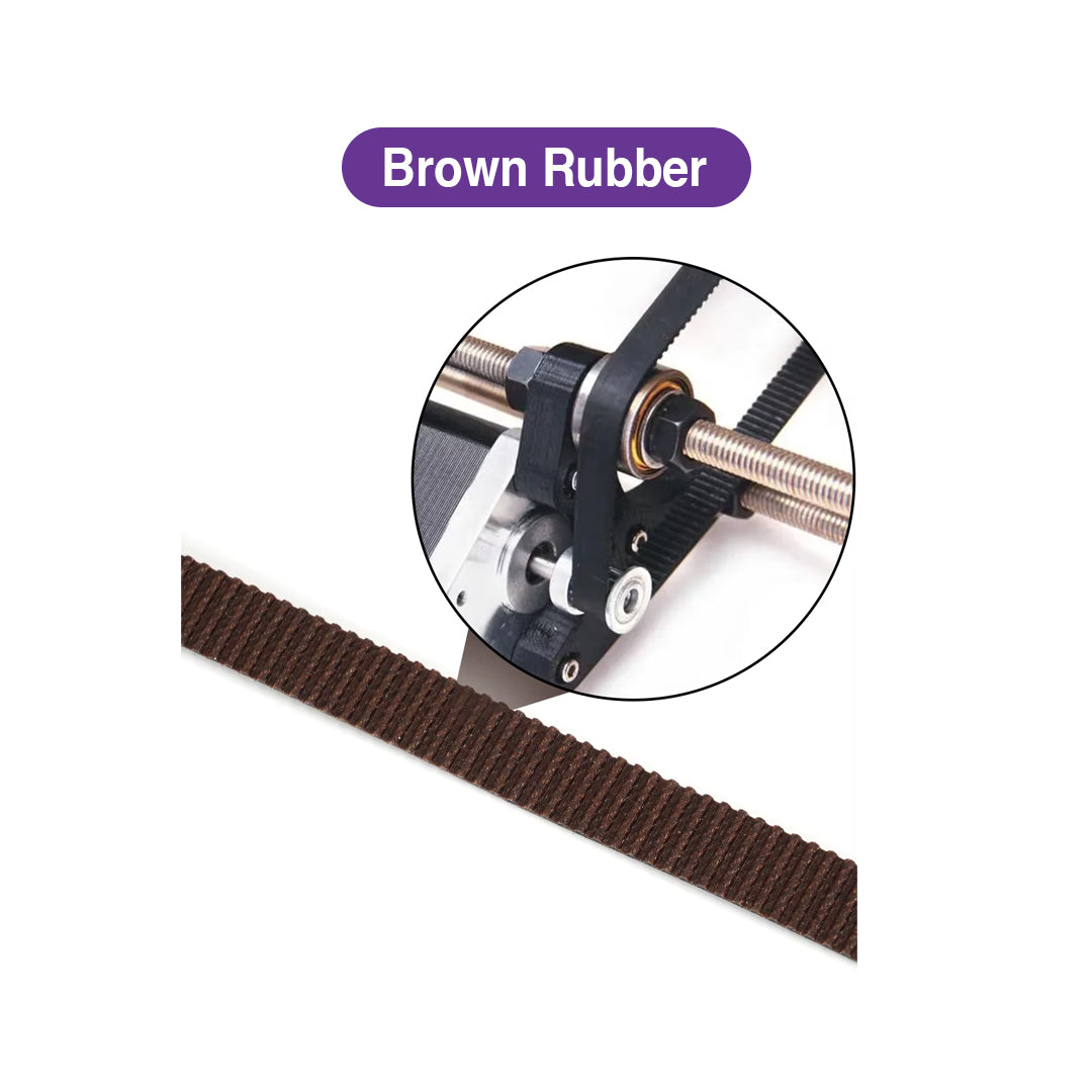 GATES LL-2GT Rubber Open Timing Belt 1 Meter 6mm/9mm - MakerParts 3D