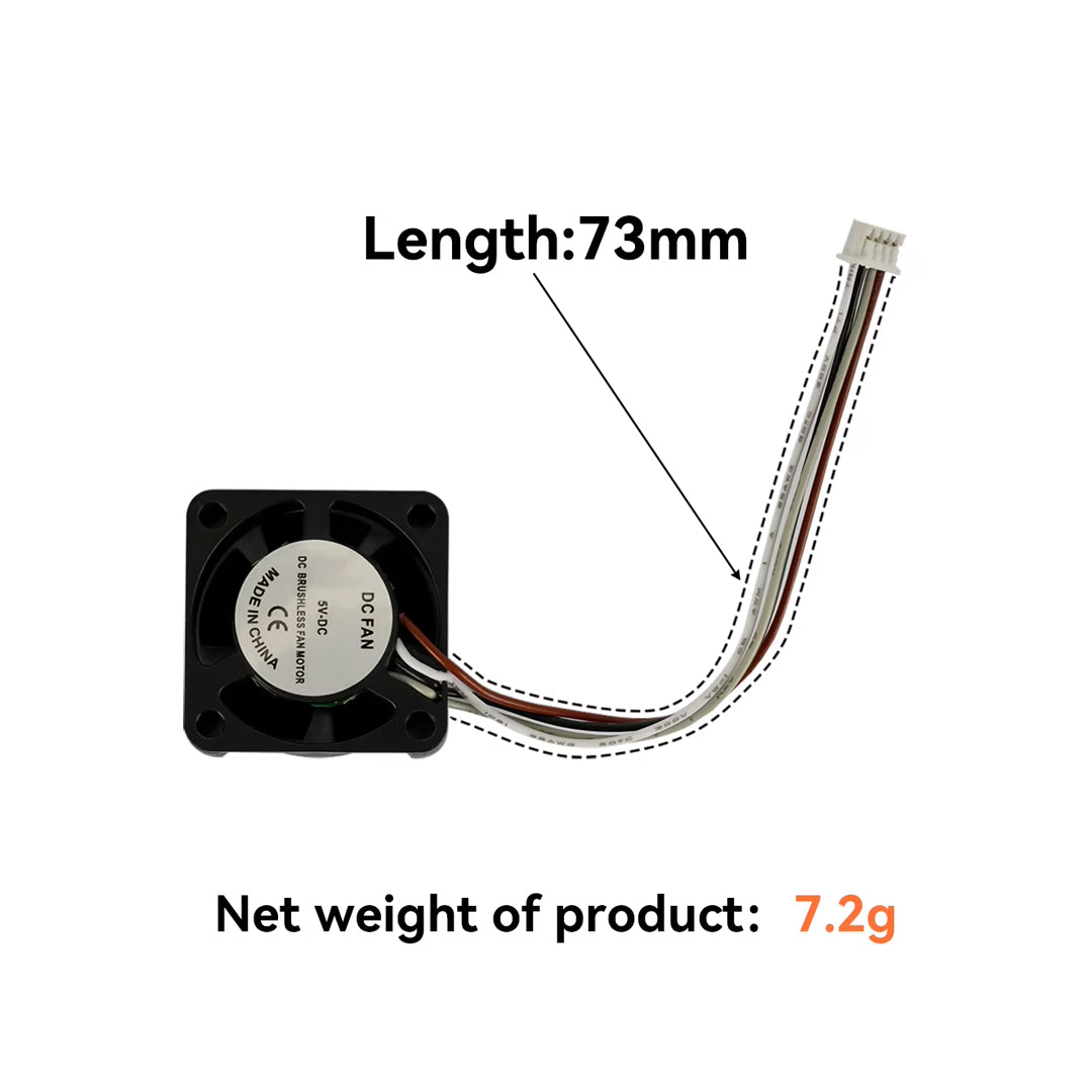 2510 Cooling Fan Dual Bearing 5V 0.2A for Bambu Lab X1/X1C/X1E - MakerParts 3D