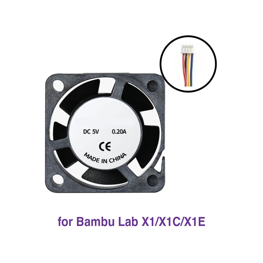 2510 Cooling Fan Dual Bearing 5V 0.2A for Bambu Lab X1/X1C/X1E - MakerParts 3D