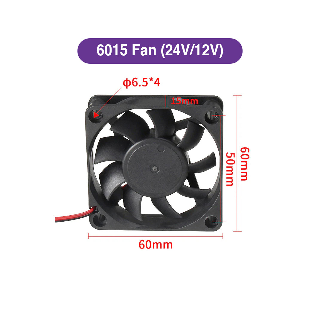 6015 Cooling Fan 12V - MakerParts 3D