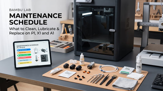 Bambu Lab Maintenance Schedule: What to Clean, Lubricate and Replace on P1, X1 and A1 Printers