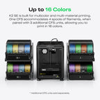 Creality K2 SE Combo 3D printer, 16-color ready and high speed