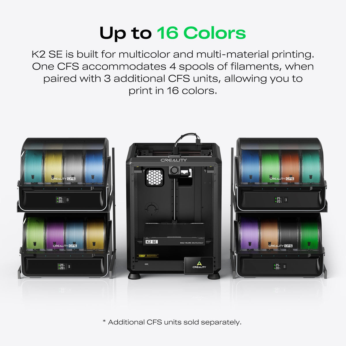 Creality K2 SE Combo 3D printer, 16-color ready and high speed