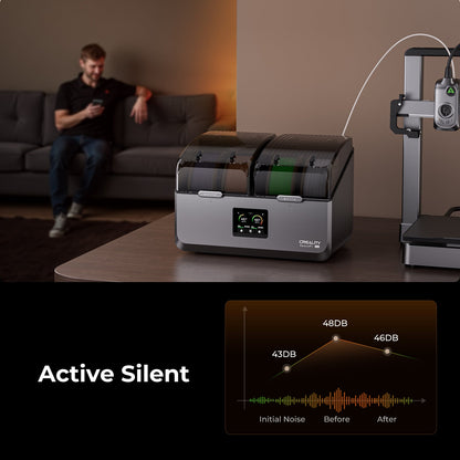 Creality SpacePi X4 filament dryer, 4-spool capacity and dual chamber