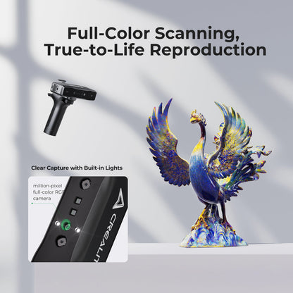 Creality Otter Lite / Otter Basic 3D Scanner – Portable Full-Color Scanner with 0.05 mm Accuracy (20–2000 mm Range)