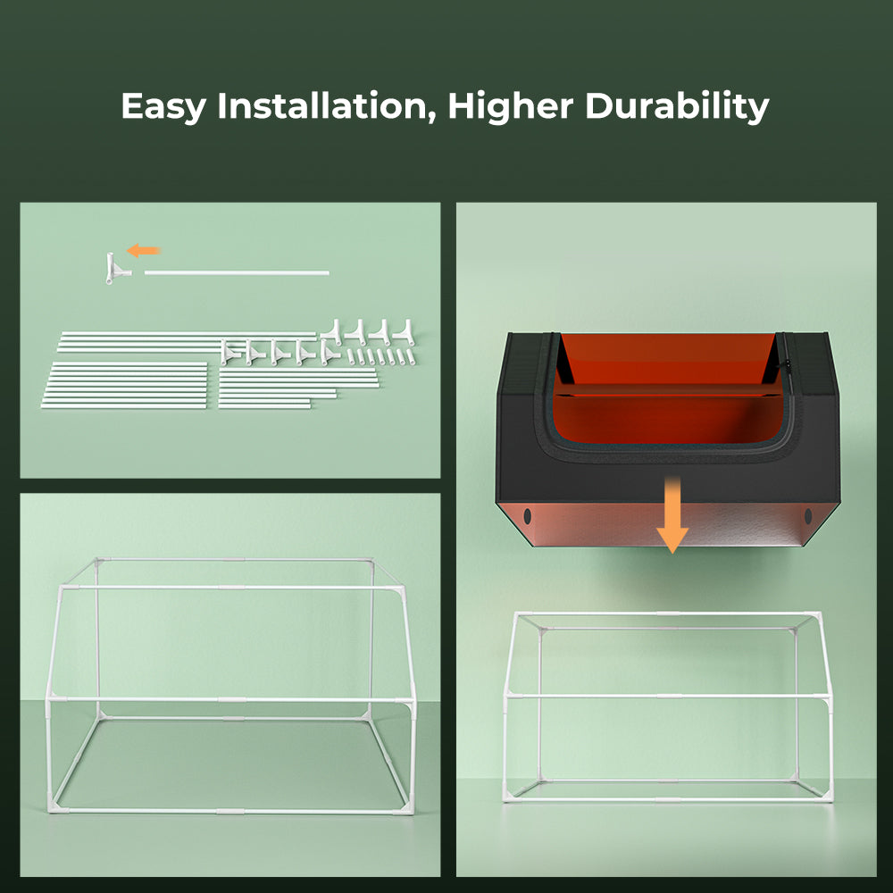 Creality Protective Cover for Laser Engraver – Enclosed Smoke & Dust Isolation