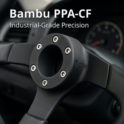 Bambu Lab Filament PPA-CF - Metal-Like Strength (With Reusable Spool) - MakerParts 3D
