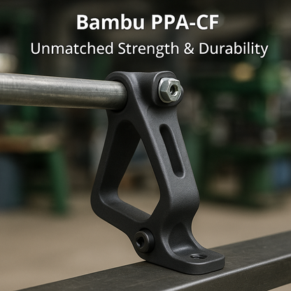 Bambu Lab Filament PPA-CF - Metal-Like Strength (With Reusable Spool) - MakerParts 3D