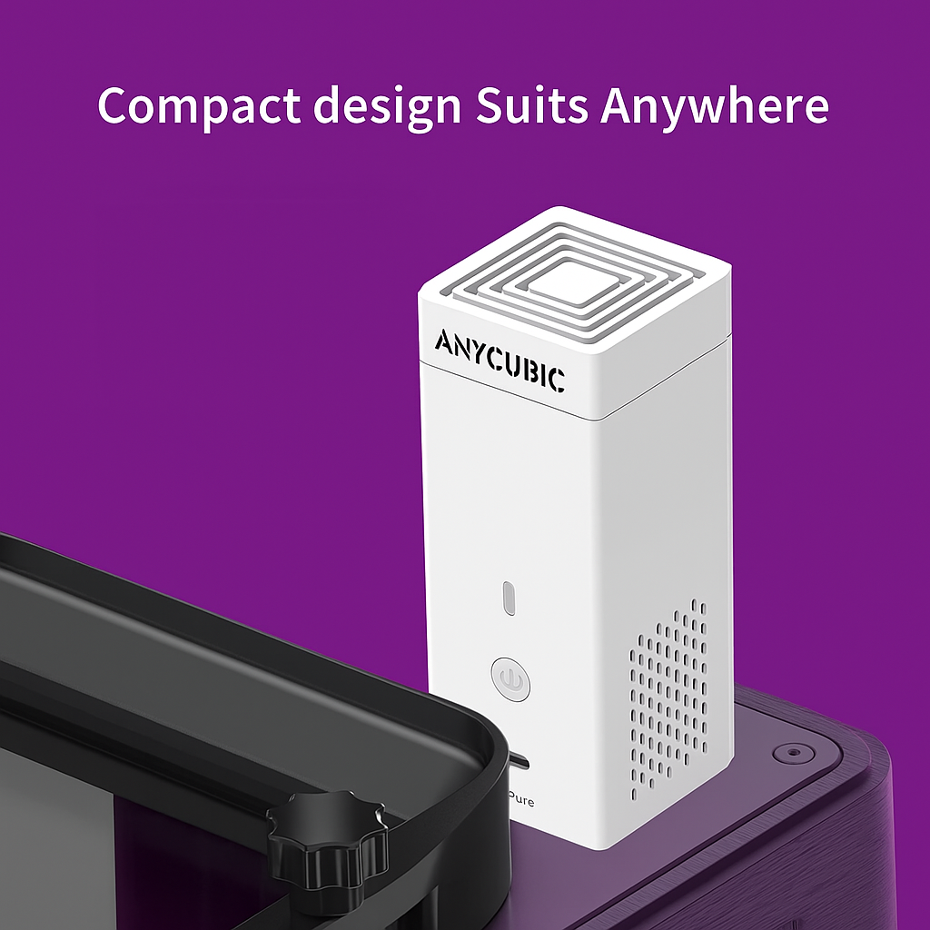 Anycubic AirPure+ Air Purifier – Ultra Quiet Filtration for LCD/DLP 3D Printers - MakerParts 3D