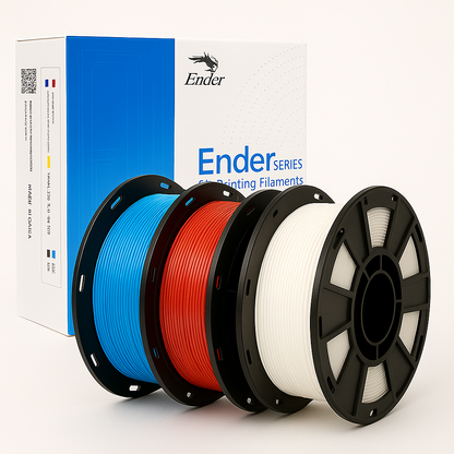 Creality Ender PLA Filament 3kg – Independence Day Bundle (Red, White & Blue)