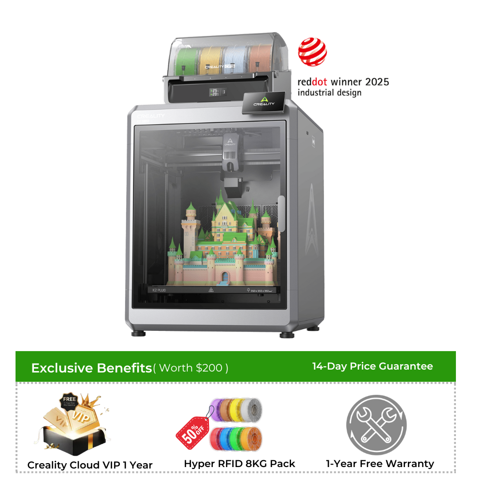 K2 Plus Combo 3D Printer + 4 Free Filaments