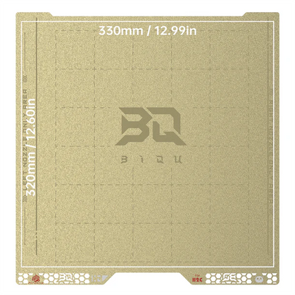 BIQU PyroGrip Double-Sided PEI Grid Build Plate 346x355mm for Bambu Lab H2D / H2S / H2C