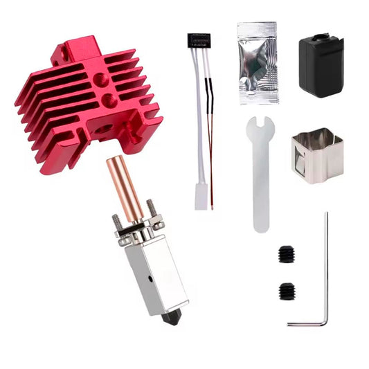 TZ-2.0 Extrusion Head (Red) for Bambu Lab P1 Series - Single Nozzle Required