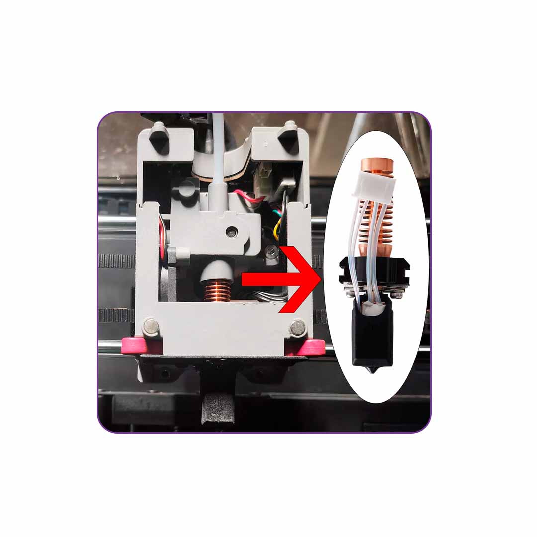 Lot De 2 Kits Hotend Upgradé 0.25 Mm + 0.4 Mm – Pour Flashforge AD5X (post-31/05/2025), Buse Rapide Interchangeable Sans Outil