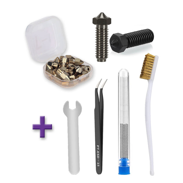 Hardened Steel Nozzles Kit with Tools for Anycubic Kobra Series (21 Pcs) - MakerParts 3D