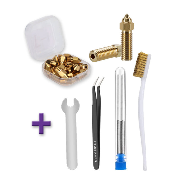 Brass Nozzles Kit with Tools for Creality K1/ K1 Max / Ender 3 V3 KE (38 Pcs)